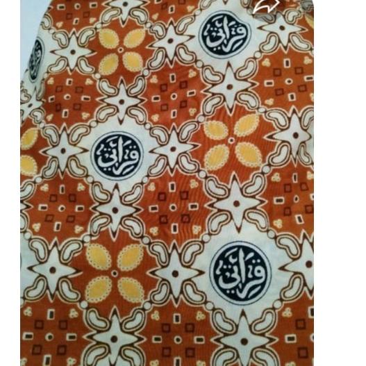 ➲Kemasan Baru Bahan Kain Batik Qiroati Oren seragam batik sekolah TPQ Batik TPQ Qiroati bahan Batik 