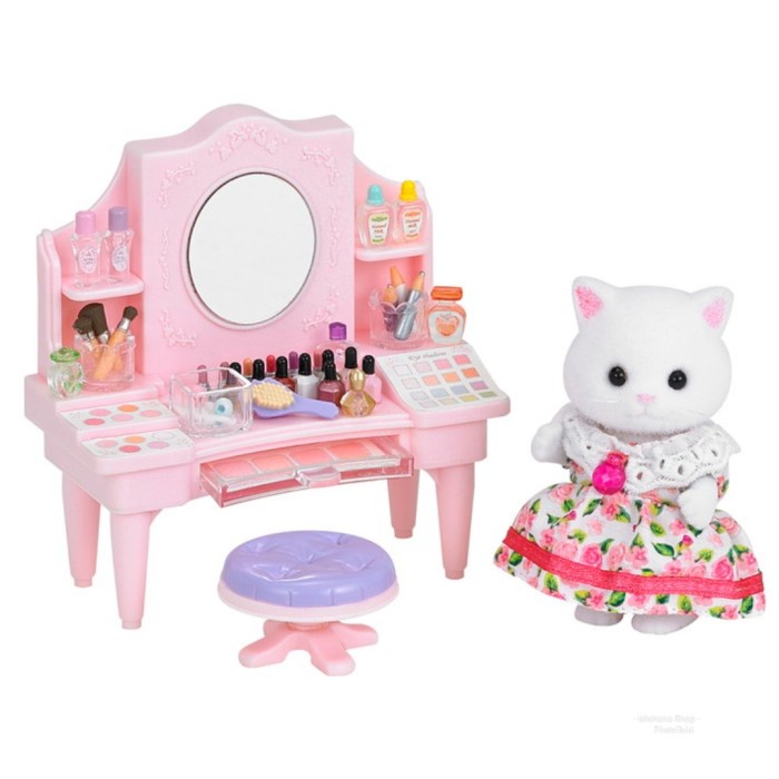 Sylvanian Families Cosmetic Counter Meja Rias Dengan 1 Figure #Original