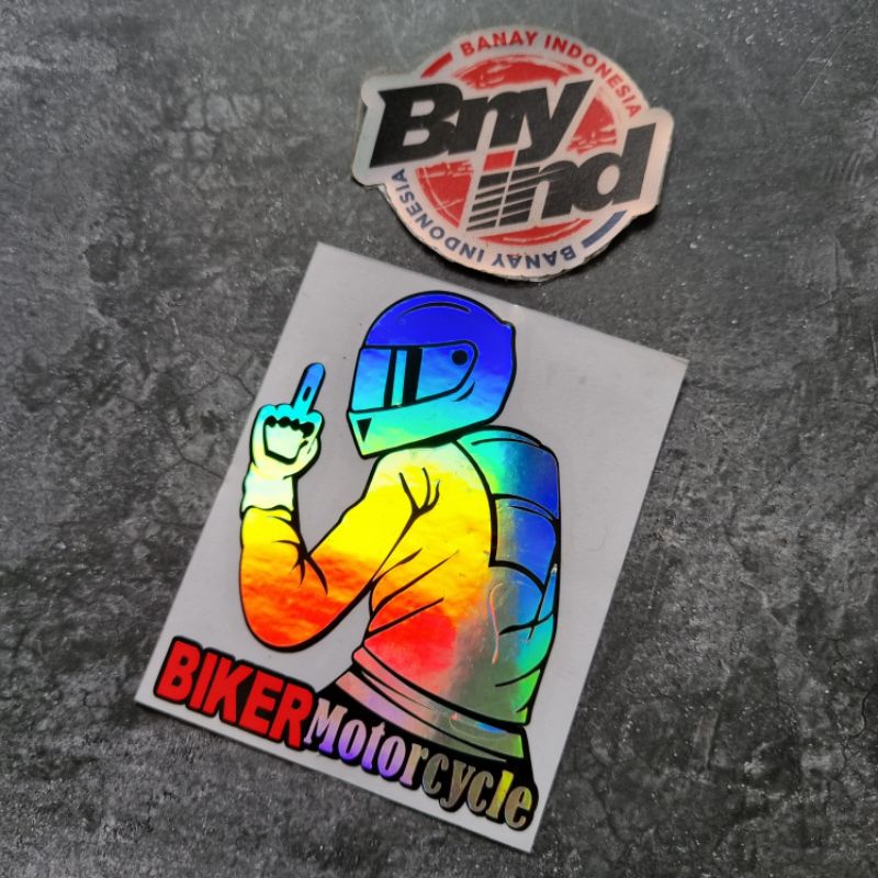 STICKER Stiker BIKER MOTORCYCLE Cutting