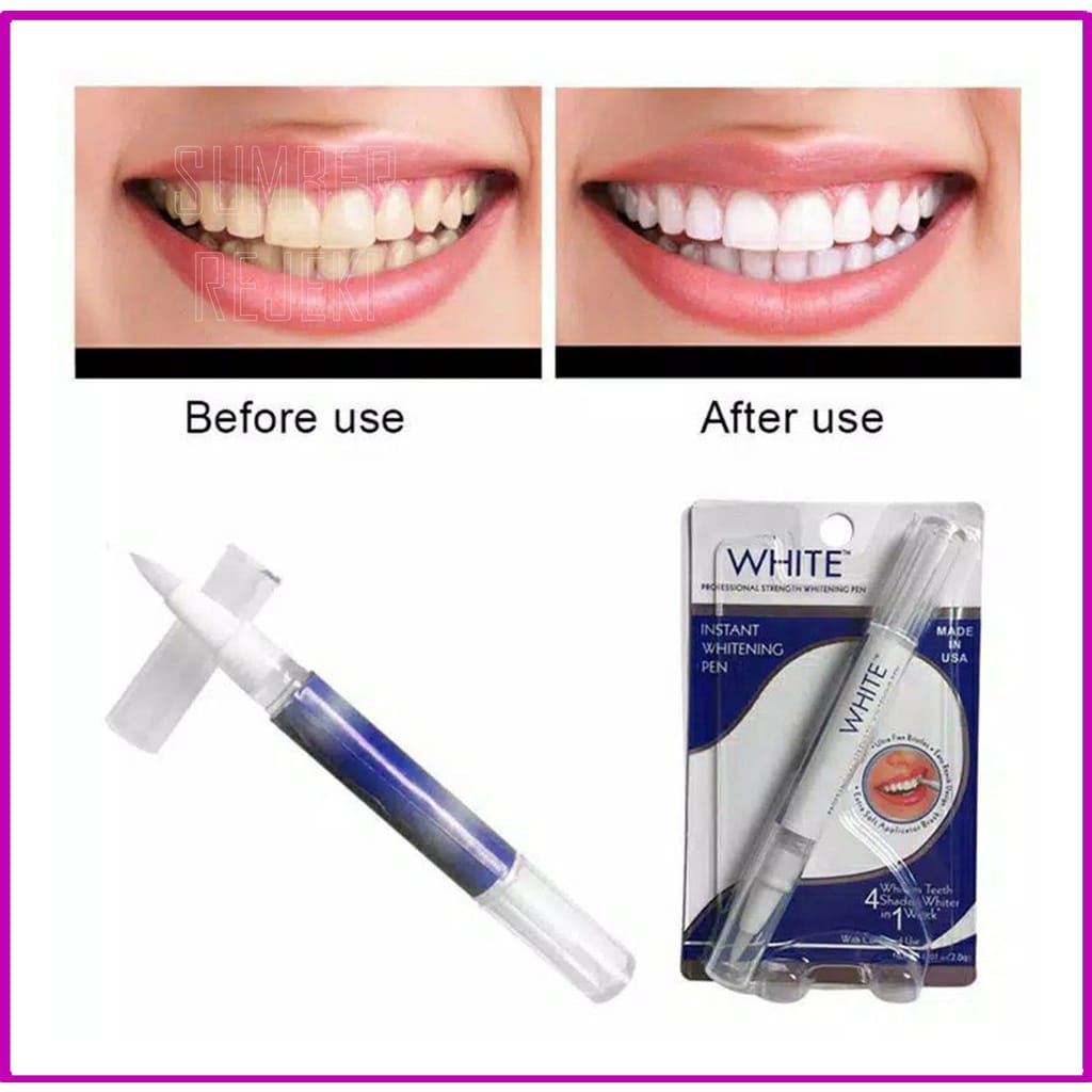 Dazzling White Pen Pemutih Gigi Bahan Gel Peroksida Teeth Whitening Rotary Peroxide Gel