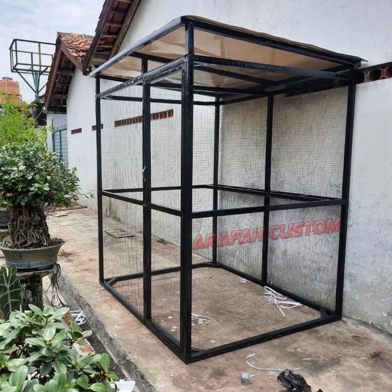 Sangkar Kandang Burung Koloni Aviary Super Besar Jalak Murai Beo Lovebird Parkit Perkutut Merpati