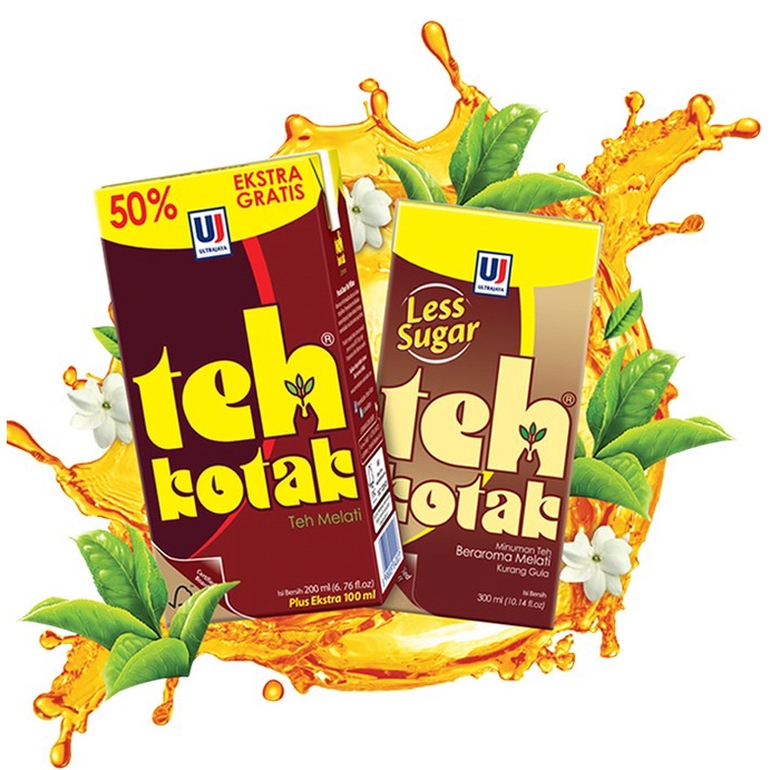 MINUMAN TEH KOTAK 200ML 1 DUS= 24 PCS