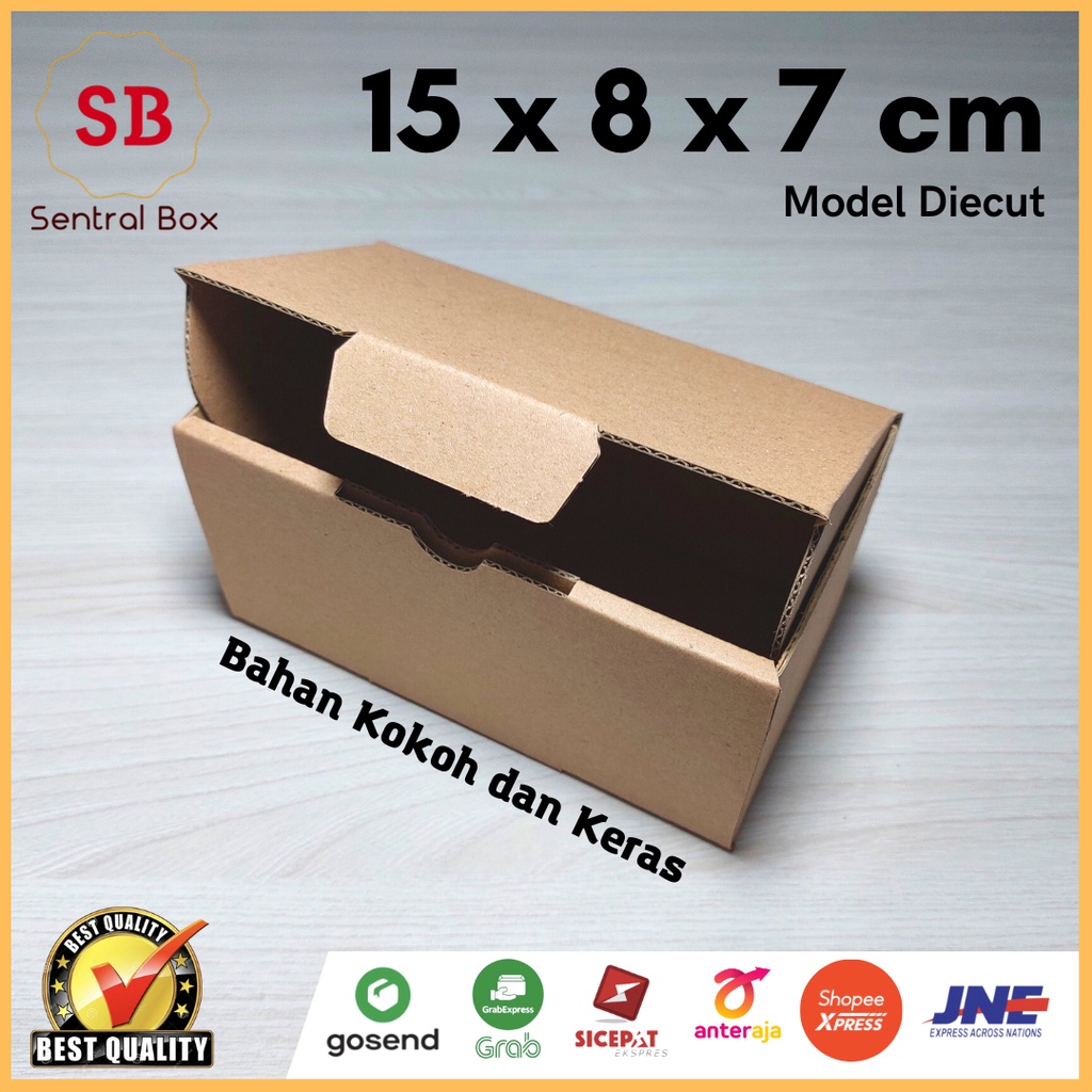 

( Min.order 5 pcs ) Kardus 15 x 8 x 7 cm...... Die Cut ( untuk pembelian di atas 10 pcs harga lebih murah )