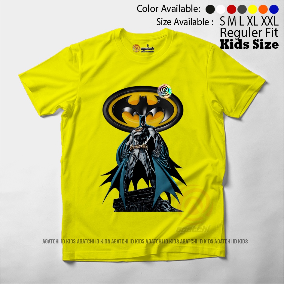 Baju Kaos Atasan Anak Laki - Laki Agatchi Motif Batman