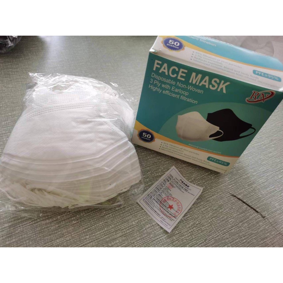 SB168 Masker Duckbill Isi 50 Pcs 3 Ply With Earloop