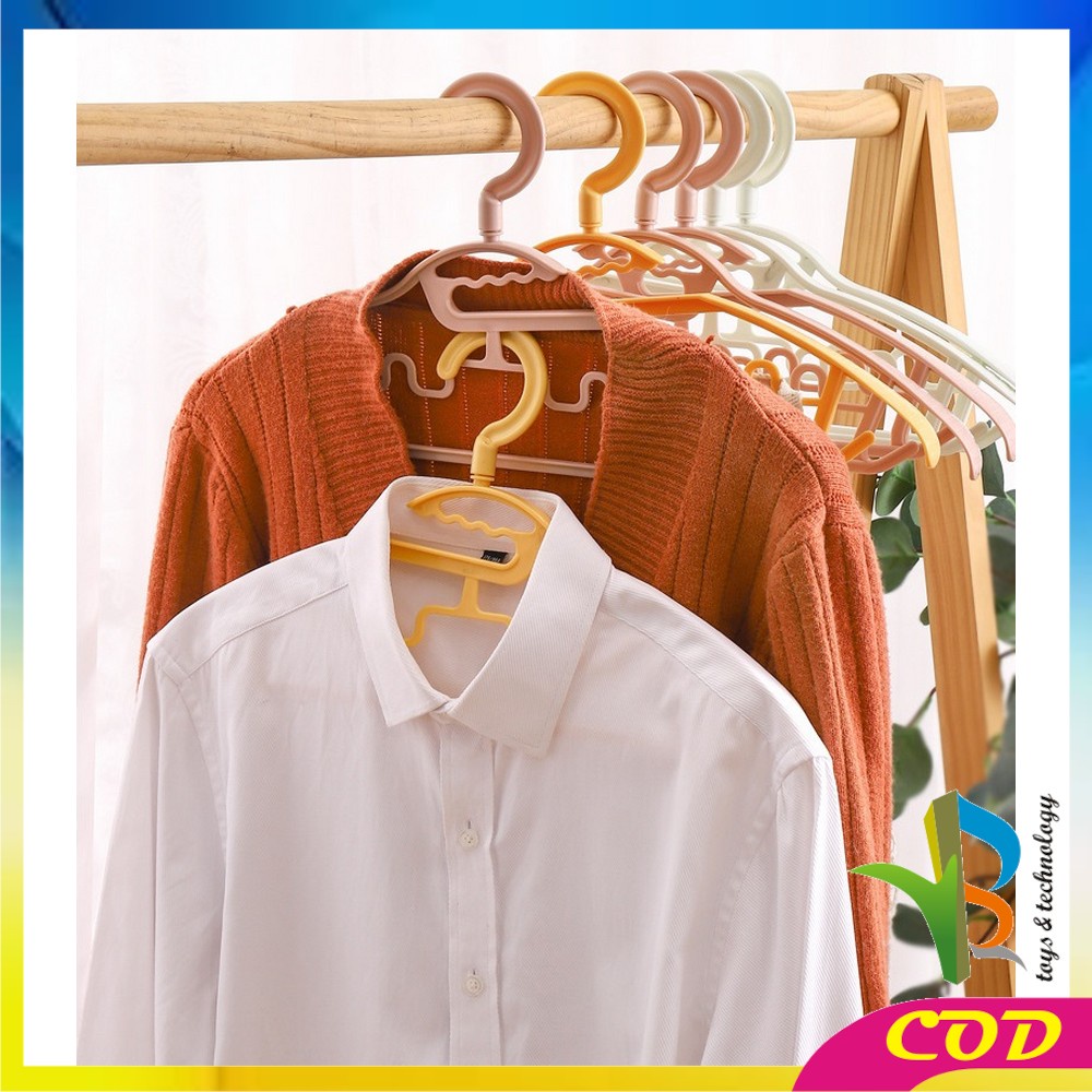 RB-C755 Hanger Gantungan Baju Jemuran Pakaian Putar 360 Derajat Multifungsi Anger Jemuran Laundry Celemek Celana Jilbab Handuk Syal Dasi Serbaguna