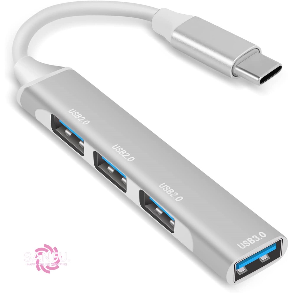 TYPE-C (USB C) TO USB HUB 4 PORTS aluminium