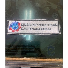 Badge DINAS PERINDUSTRIAN TENAGA KERJA (bordir)