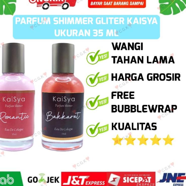 Big Sale PARFUM WANITA WANGI TAHAN LAMA SHIMMER GLITER KAISYA 35 ML / MINYAK WANGI WANITA TAHAN LAMA