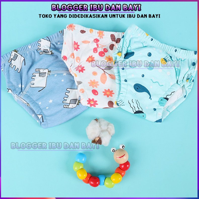 Training Pants Potty Pants Waterproof Breathable Cotton Murni Lembut Celana Poty Toilet , Popok Celana , Toilet Training , Celana Training Pipis Anak / Clodi Training Pants, Celana Dalam Tatur Popok