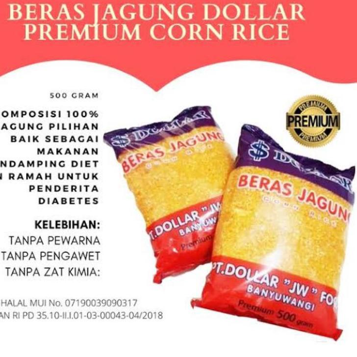 

↞ Beras Jagung Dollar 500 gram ㅂ