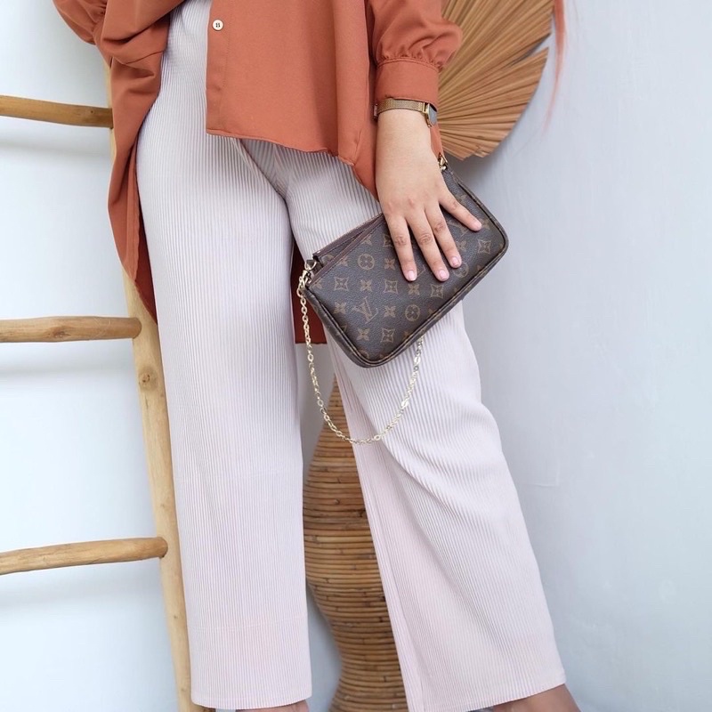 Celana Kulot Plisket Lidi Premium By DK13 STORE