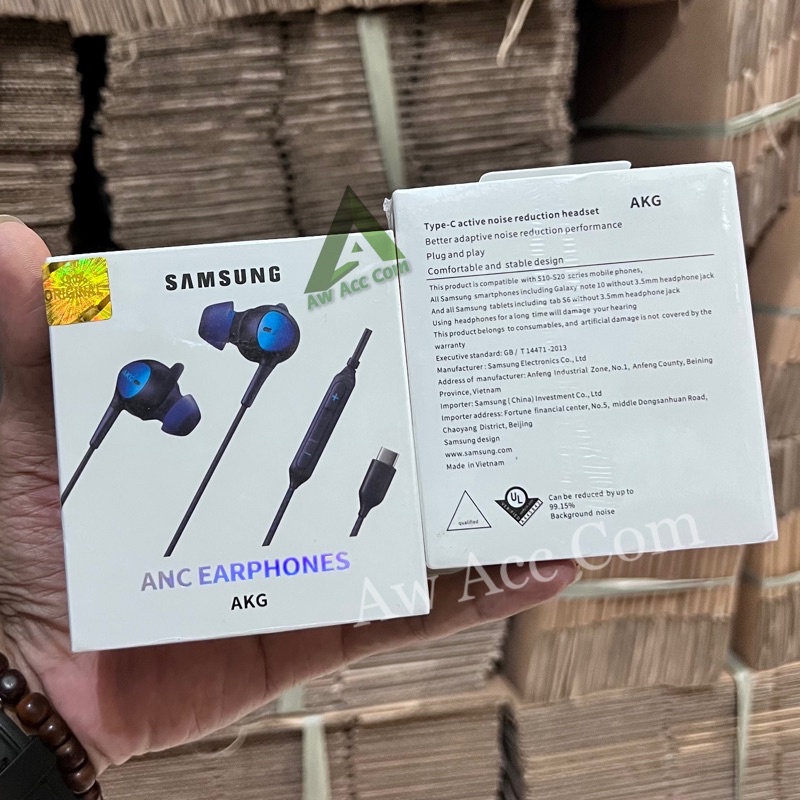 HEADSET TYPE C SAMSUNG ANC BY AKG BASS STEREO EARPHONE WITH VOLUME CONTROL SAMSUNG A33 A53 A73 M52 S10 S20 S21 FE