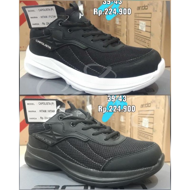 ANDO CAPOLISTA-- Sneakers Pria Sepatu Sekolah Original