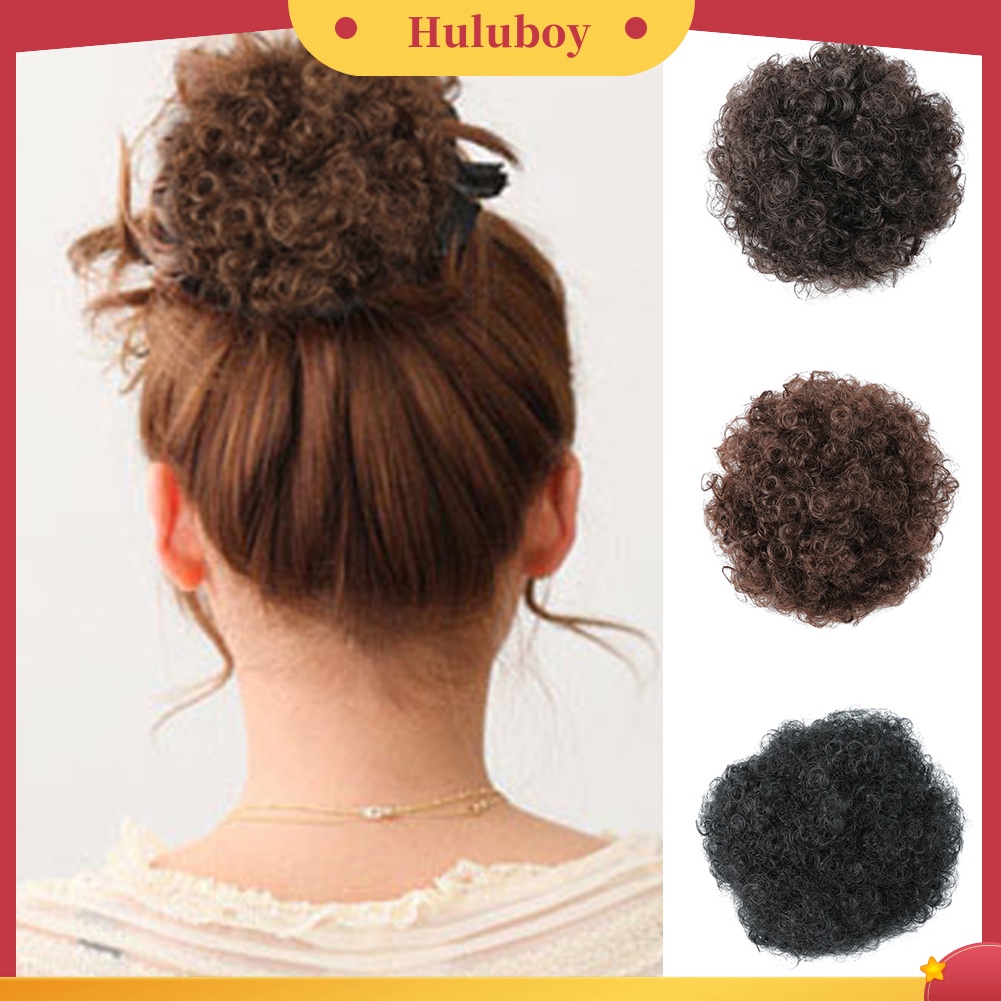 Wig Rambut Pendek Keriting Gelombang Elastis Tahan Panas Untuk Wanita
