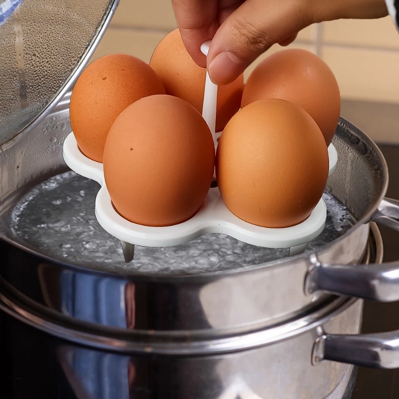 Rak Telur Kukus/Tempat Kukus/Nampan Steamer Panci Multifungsi Egg Poachers Stand Peralatan Masak Dapur