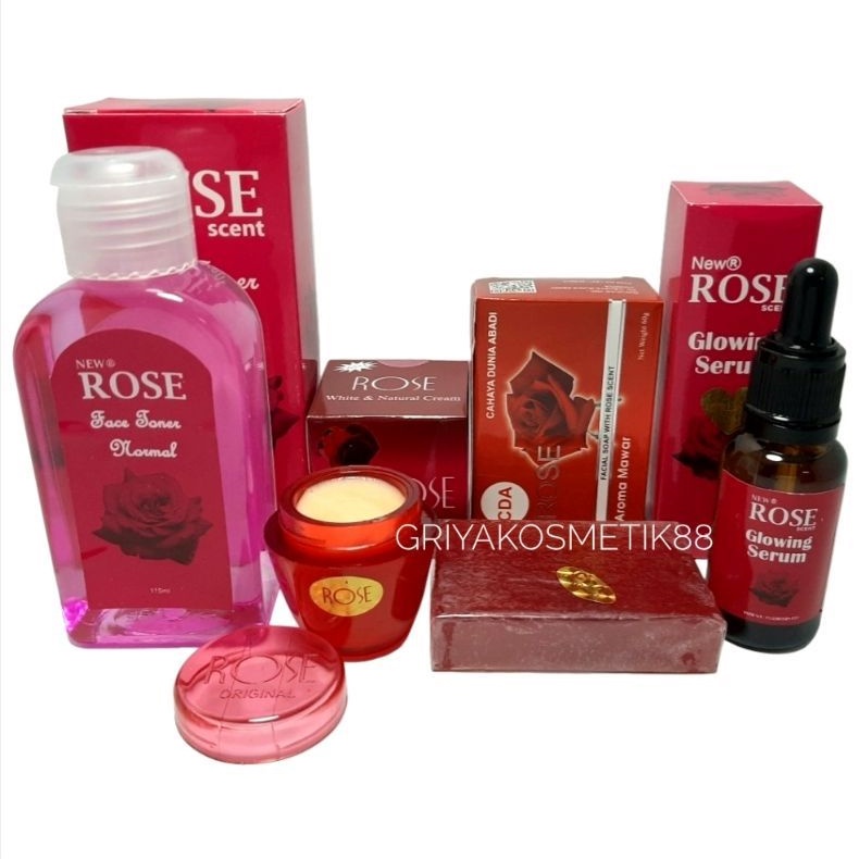 PAKET CREAM ROSE ORIGINAL GLOWING [SABUN KOTAK]