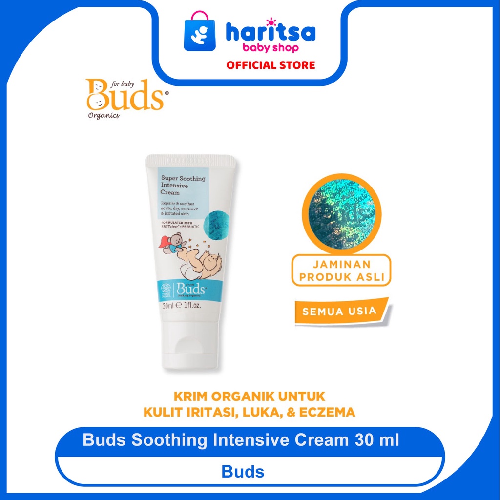 Buds Organics Super Soothing Intensive Repair Cream - Lotion atau Krim Perawatan Iritasi Luka Eczema Bayi dan Anak