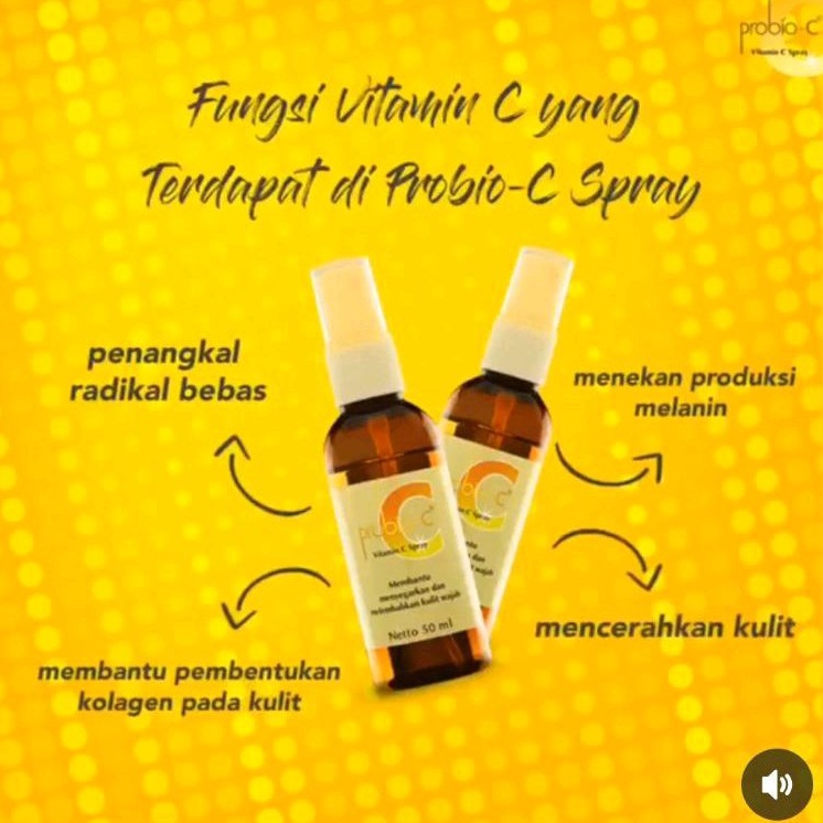 Probio C Spray 50 ml Vitamin C Semprot ala Korea muka cerah putih glowing