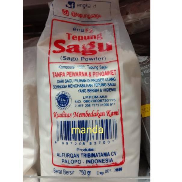 

☮ Tepung sagu engka 750 gram ↼