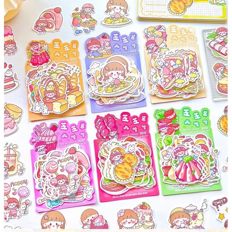 

10 lembar memo food lucu deco diary
