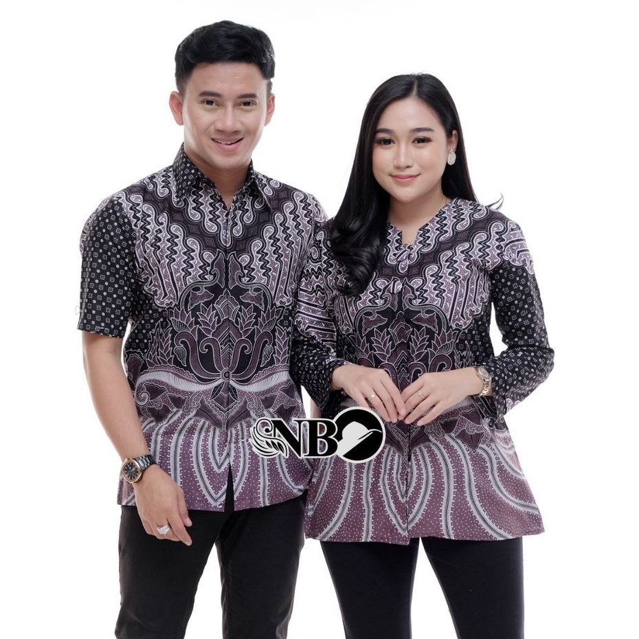 Batik Couple Modern Baju Batik Wanita Modern Atasan Batik Kerja Wanita Blouse Batik Kantor M L XL XXL Seragam Batik Modern