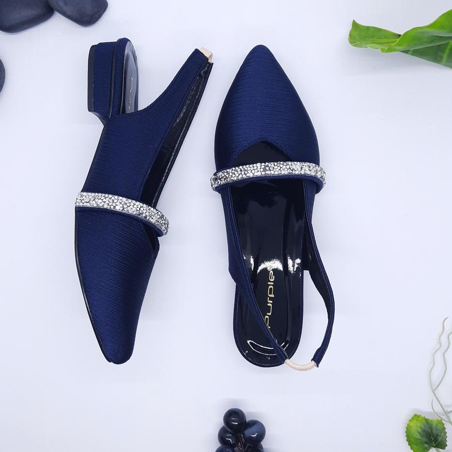 Special Price Sendal flat tali teplek Purple Shoes / Sendal Wanita / Sepatu Sendal Tali Wanita