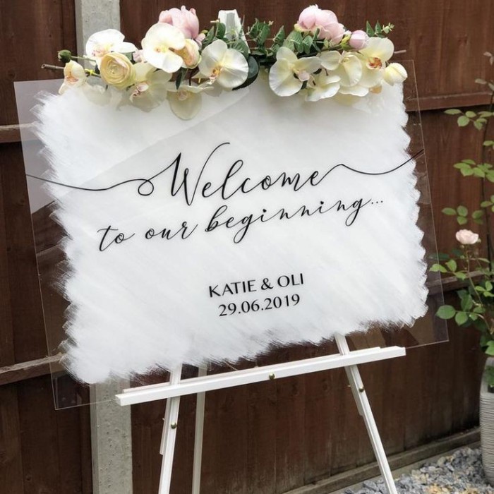 Welcome Sign wedding / Welcome Sign Akrilik - Akrilik&Tulisan