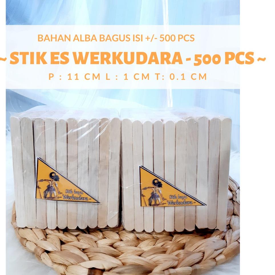 

さ Stik Kayu Es Krim isi 500 pcs Stick Ice Cream / stik Arjuna, Stik Es Krim ✡