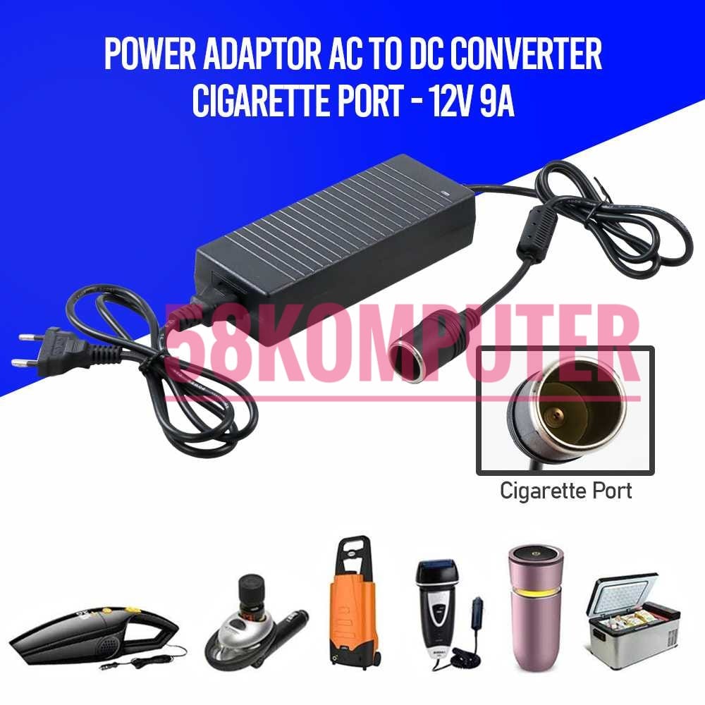 Adaptor Ac Ke Dc 12v Lighter Adaptor Lighter Converter Konverter 220V AC To 12V DC Lighter Socket Power Mobil Adaptor 12v 10a Socket Lighter Adaptor Lighter Converter Konverter 220V AC To 12V DC Adaptor Ac Dc 12 Volt Adaptor Colokan Lighter Mobil