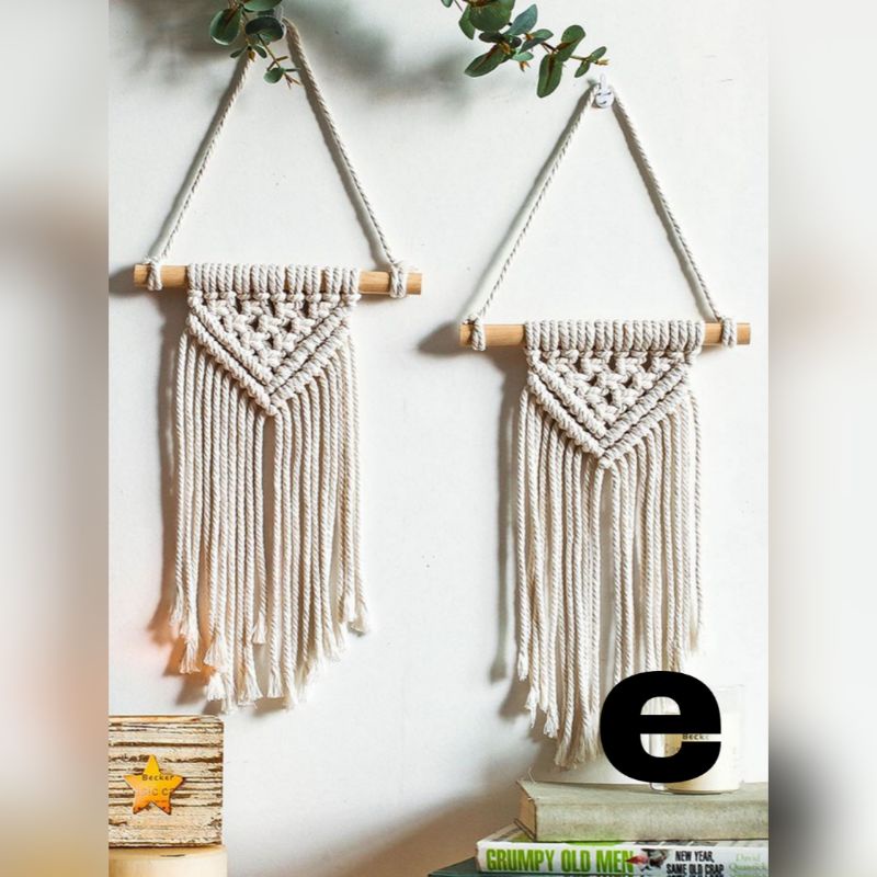 Hiasan Dinding Macrame Aesthetic Part 1