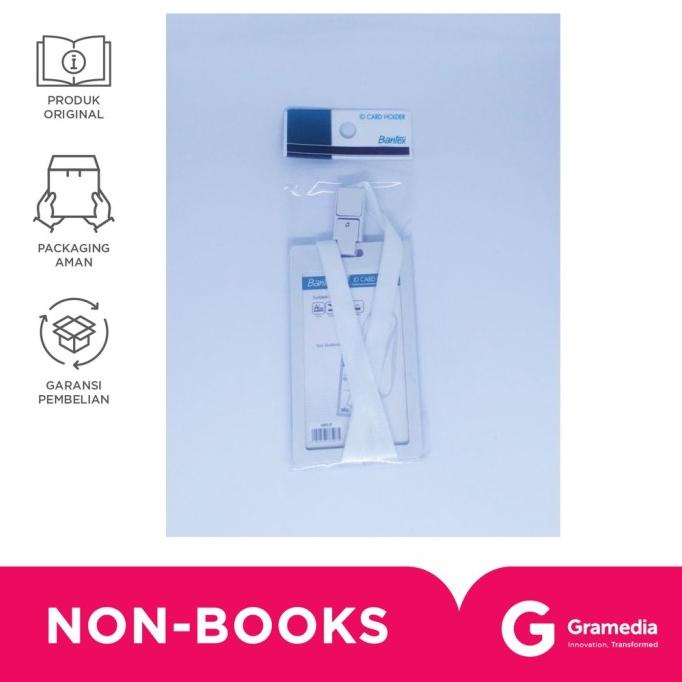 

Bantex Id Card Portrait + Landyard 8865 07White gram33 Kualitas Baik