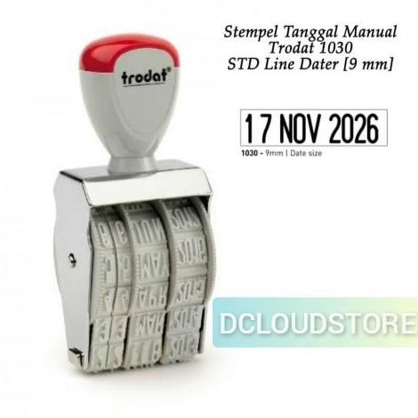 

Terlaris Stempel Tanggal 9mm Trodat 1030 Manual 9 mm Termurah