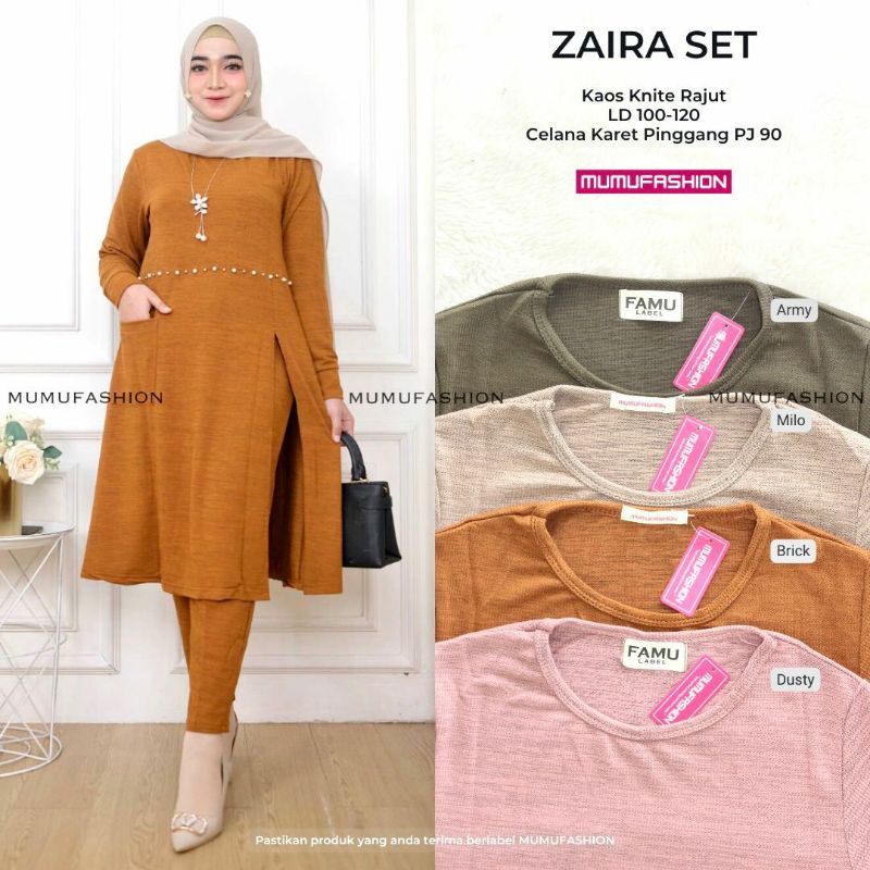 MC- etelan Wanita Terbaru Zaisa Set / Zaira Set by Mumu Fashion Hijab Solo