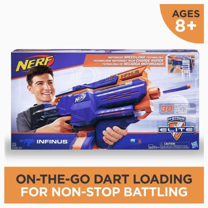 [TERLARIS] NERF NSTRIKE ELITE INFINUS MOTORIZED SPEED LOAD TECH ORIGINAL HASBRO