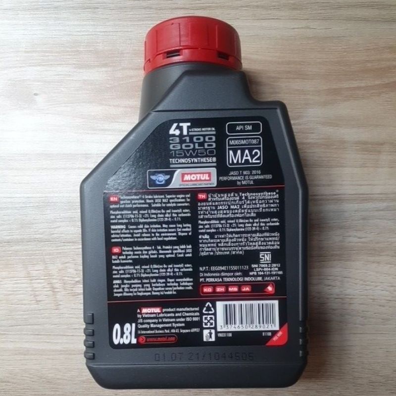 Oli Motul 3100 0.8L 15 50 ASLI bisa discan