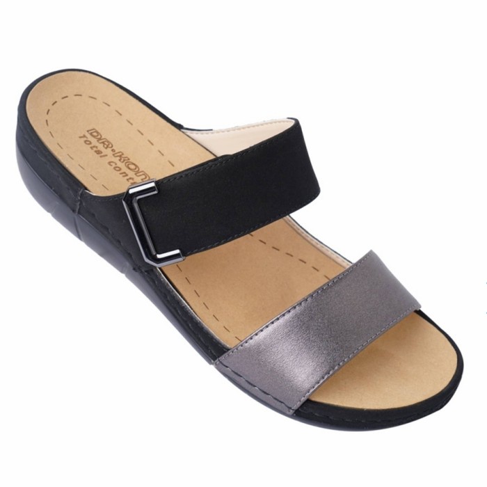 Sandal Wanita Comfort Kesehatan Total Contact Dr Kong 8000237 Blk - W .Letha