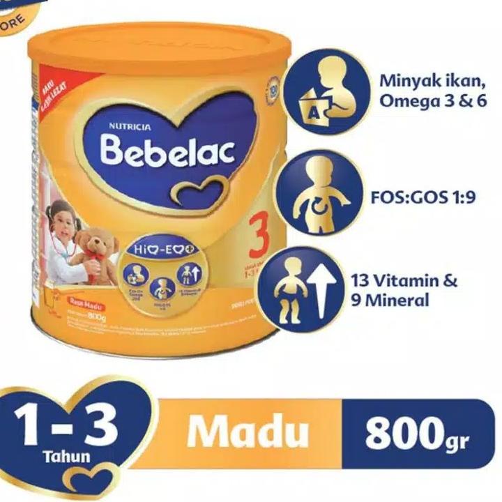 

limited Edition✔️BEBELAC 3 Vanila 800gr HiQ-EQ / BEBELAC 3 Madu 800gr HiQ-EQ|SQ2