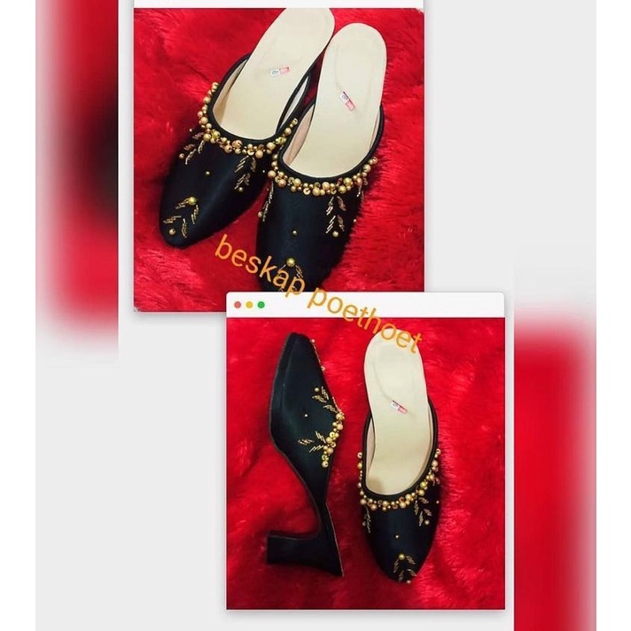 selop pengantin Jawa pria wanita couple sepasang hitam payet gold emas premium