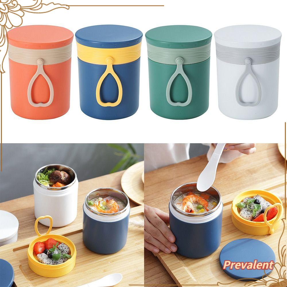 Preva Lunch Box Kotak Bubur Microwavable 304stainless Steel Untuk Pelajar Pekerja Kantor Wadah Makanan