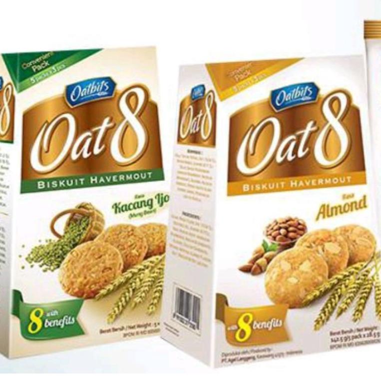 

[P(7)I ✓] oatbits oat 8 kacang hijau / almond 142 gram (5x28,5 gram)-siap dikirim