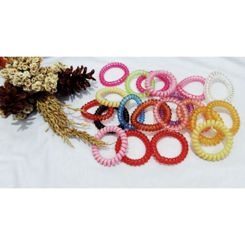 KARET RAMBUT SPIRAL BESAR/ IKAT RAMBUT