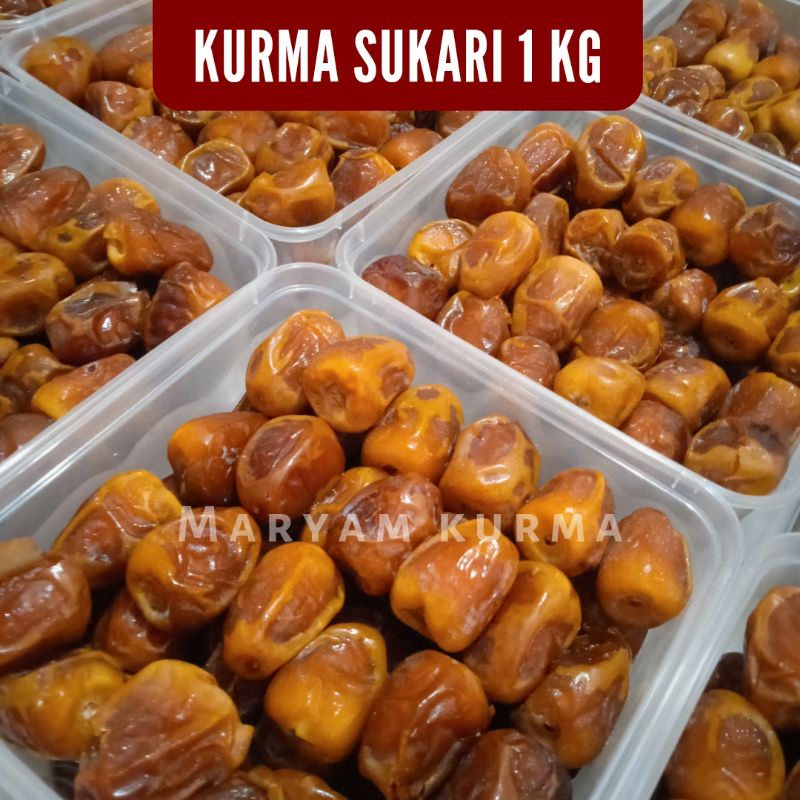 BISA COD 1 KG KURMA SUKARI PREMIUM/ SUKARI AL QASSIM / KURMA MEDAN/ 1000GR