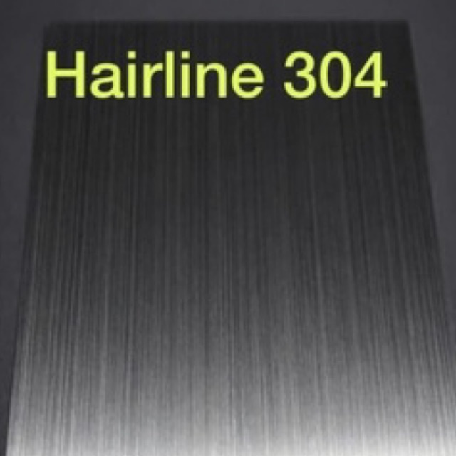 plat stainless 304 finish hairline