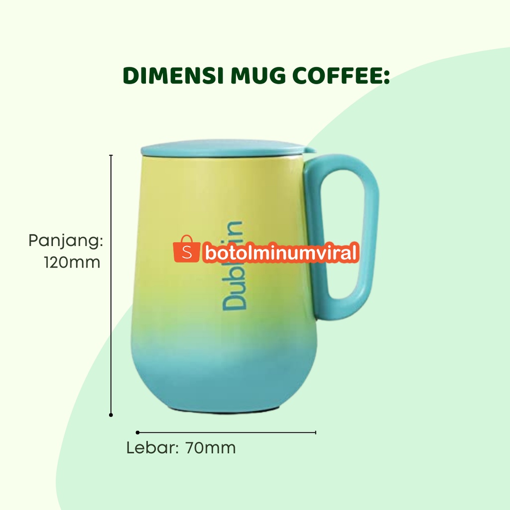 Mug Tumblr Coffee Teh Stainless Panas Dingin Hadiah Aesthetic Rugby Premium Import