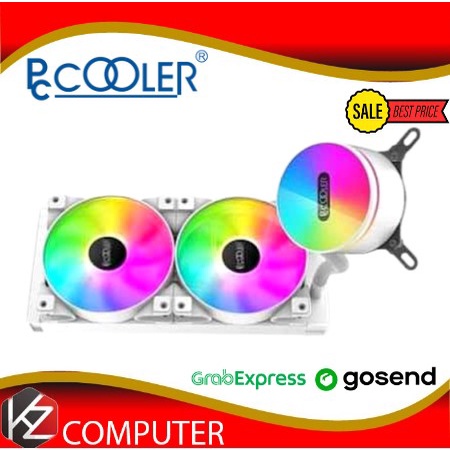 PCCOOLER GI-CL240 ARGB WHITE LIQUID CPU COOLER WHITE