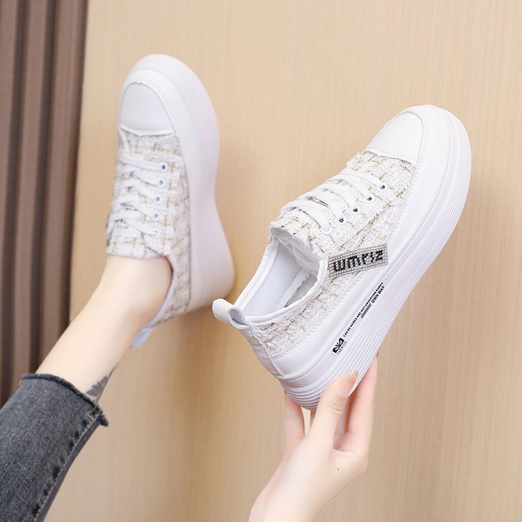 Sepatu Wanita Putih Import Sepatu Kasual Korea Cantik Sneaker Perempuan Murah SP-221