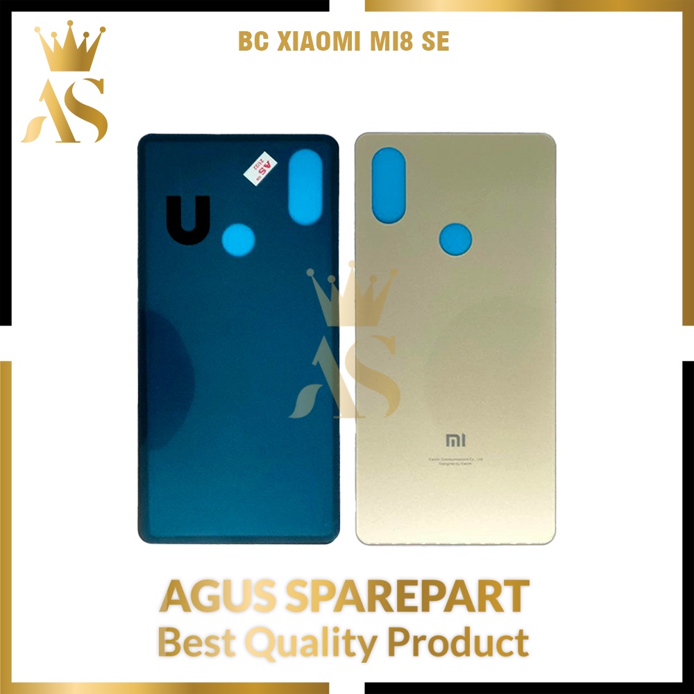 TUTUP BELAKANG XIAOMI MI8 SE GOLD / BACK DOOR / BACK COVER