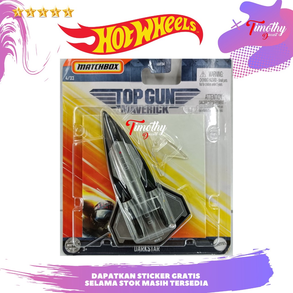 Matchbox Sky Busters Darkstar Top Gun Maverick Movies