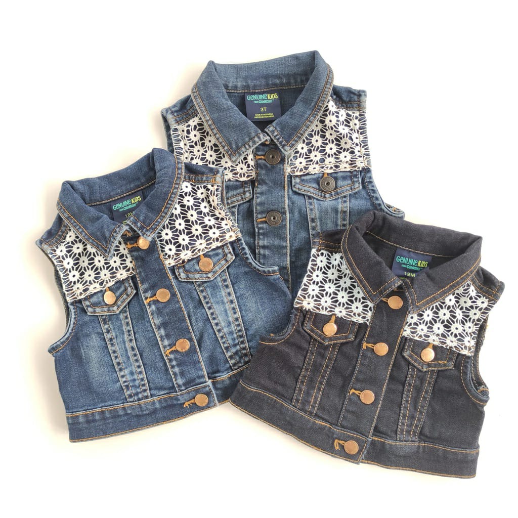 Rompi Vest Jeans Anak Cewek Perempuan Branded OBJKTP016